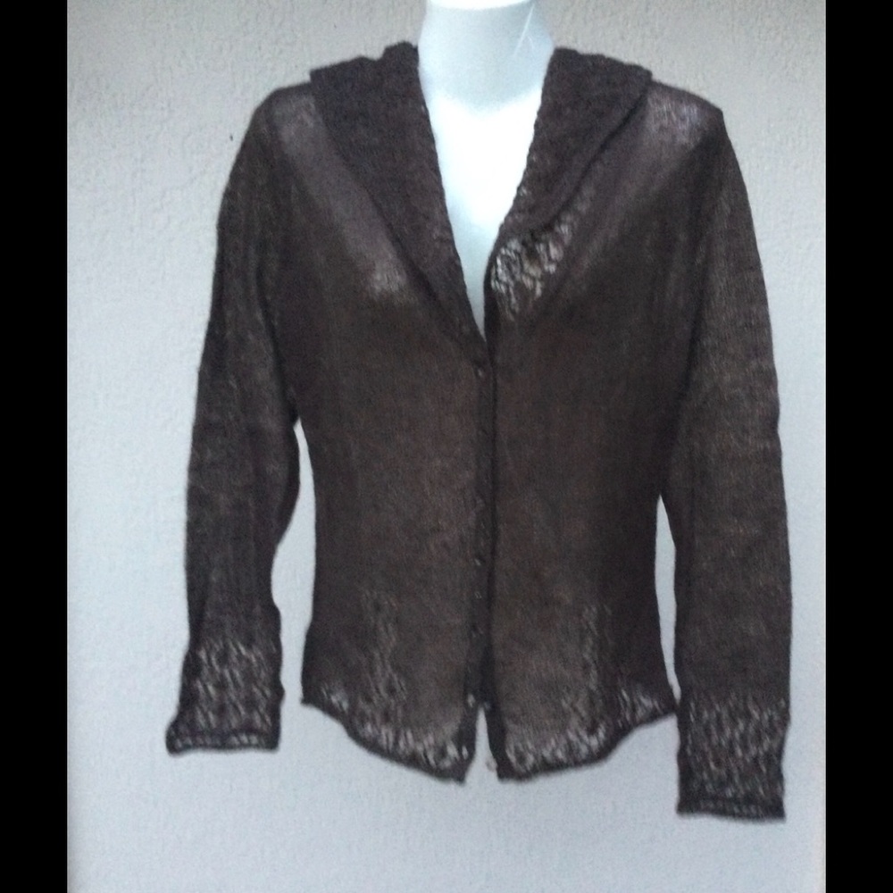 Women David Lawrence Tops Hood T-shirt Lightweight Cardigan